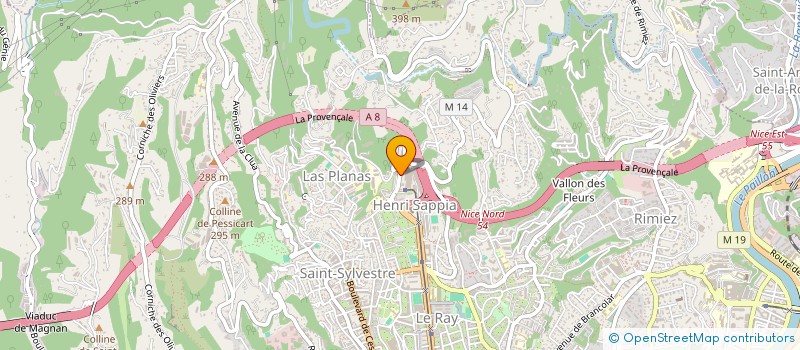 localisation de l'entreprise LUXY  NICE