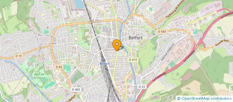 localisation de l'entreprise LUXY BOULEDOGUE à BELFORT