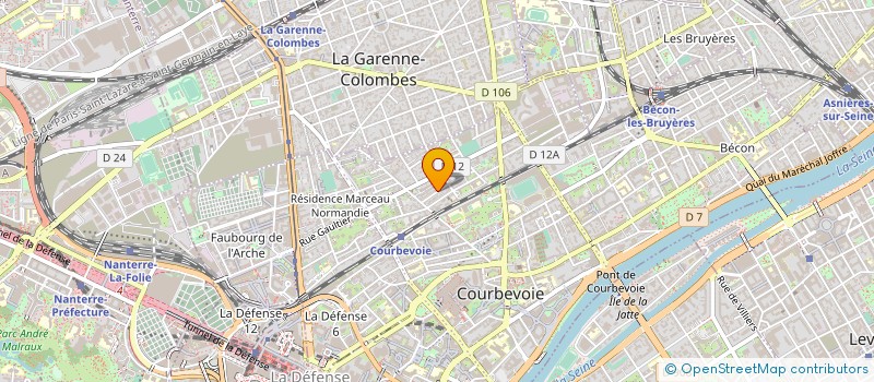 localisation de l'entreprise LUXY CAB à COURBEVOIE