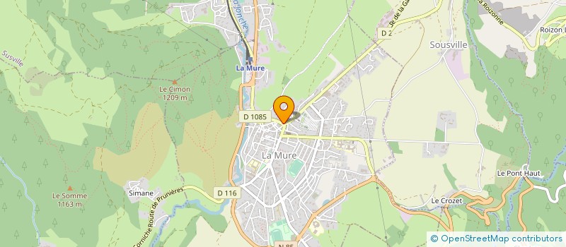 localisation de l'entreprise LUYAT à LA MURE