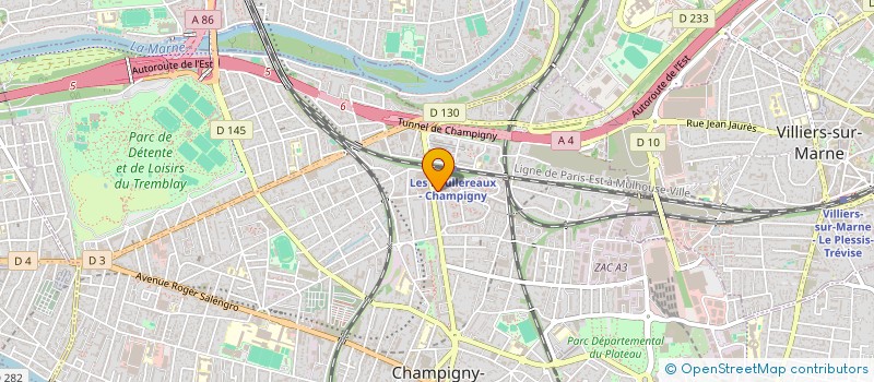 localisation de l'entreprise LUZ CONSTRUCTION à CHAMPIGNY-SUR-MARNE