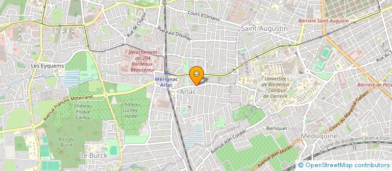 localisation de l'entreprise LUZ&EOLE ENVIRONNEMENT  MERIGNAC