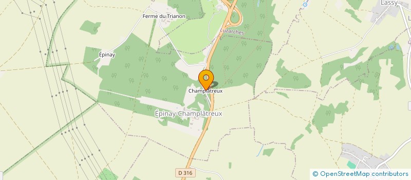 localisation de l'entreprise LUZARCHES  EPINAY-CHAMPLATREUX