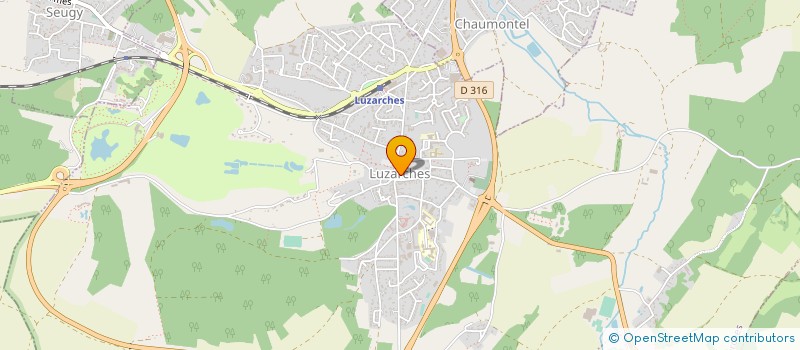 localisation de l'entreprise LUZARCHES REGIE  LUZARCHES