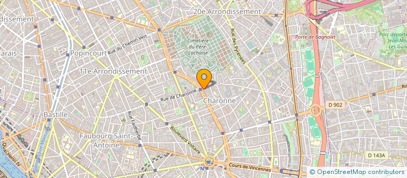 localisation de l'entreprise LUZE ET LERNER à PARIS