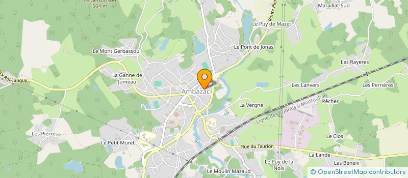 localisation de l'entreprise LUZI  AMBAZAC