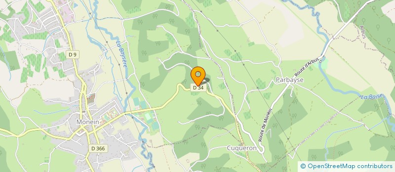 localisation de l'entreprise LUZOUE  MONEIN