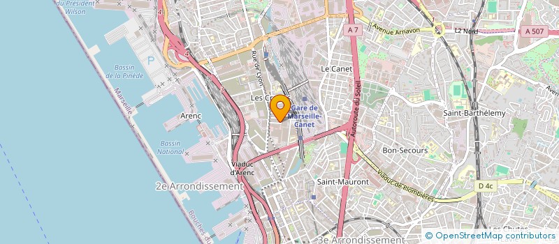 localisation de l'entreprise LV 38 à MARSEILLE