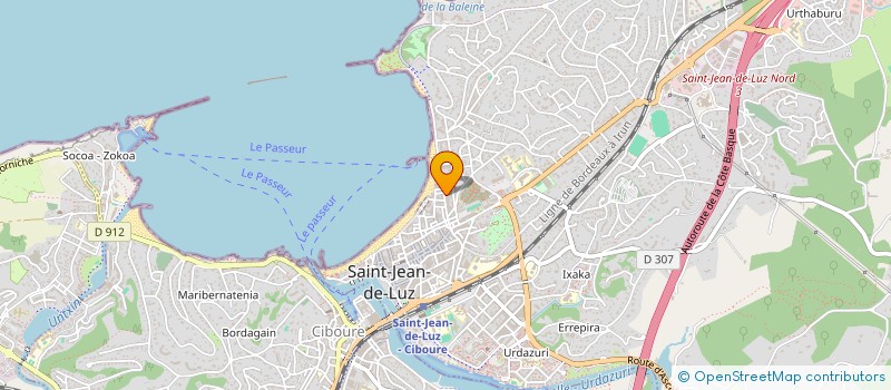 localisation de l'entreprise LV à SAINT-JEAN-DE-LUZ