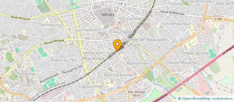 localisation de l'entreprise LV  NIMES