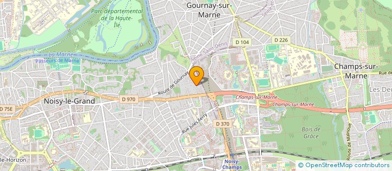 localisation de l'entreprise LV  NOISY-LE-GRAND