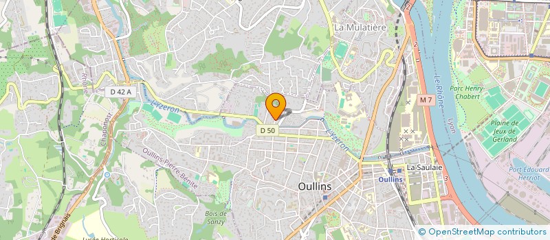 localisation de l'entreprise LV  OULLINS-PIERRE-BENITE