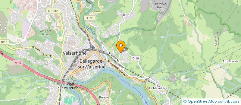 localisation de l'entreprise LV à VALSERHONE