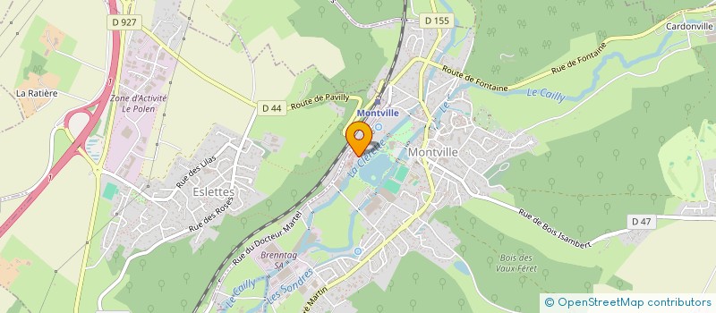 localisation de l'entreprise LV  MONTVILLE