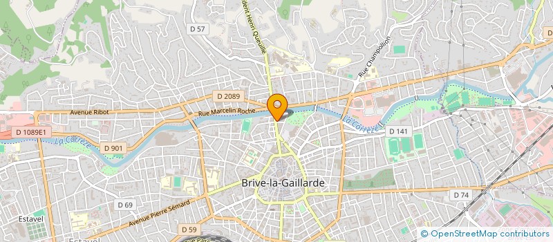 localisation de l'entreprise LV AGENCEMENT à BRIVE-LA-GAILLARDE
