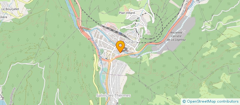 localisation de l'entreprise LV AMENAGEMENT à MOUTIERS