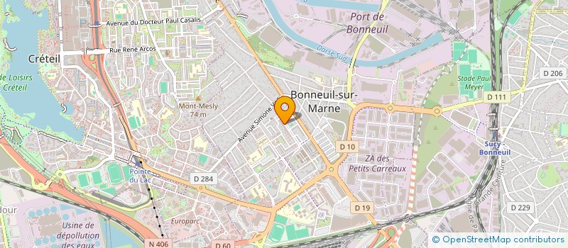 localisation de l'entreprise LV BAT  BONNEUIL-SUR-MARNE