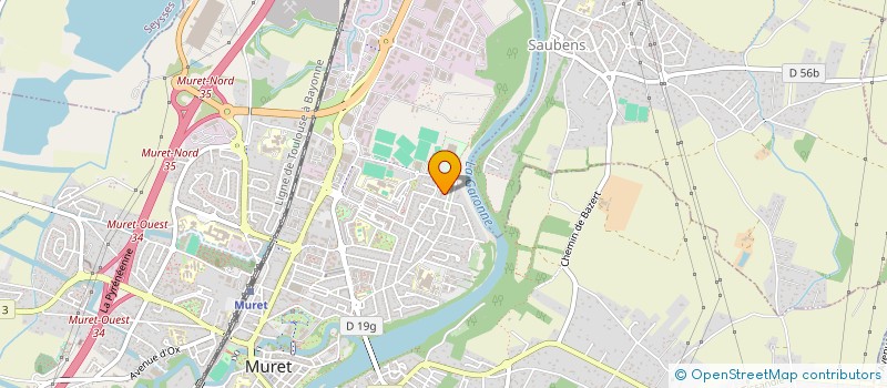 localisation de l'entreprise LV CAMUS  MURET