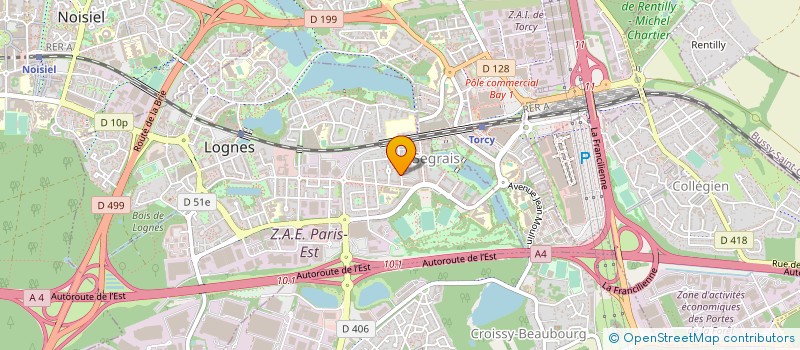 localisation de l'entreprise LV CARS à LOGNES