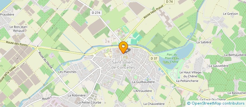 localisation de l'entreprise LV COIFFURE à SAINT-JULIEN-DE-CONCELLES
