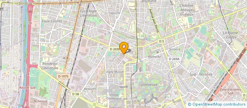 localisation de l'entreprise LV DEVELOPPEMENT  GRENOBLE