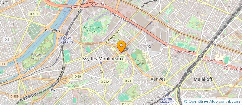 localisation de l'entreprise LV DIFFUSION à ISSY-LES-MOULINEAUX