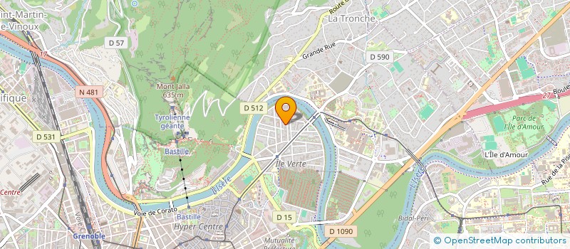 localisation de l'entreprise LV DISTRIBUTION à GRENOBLE