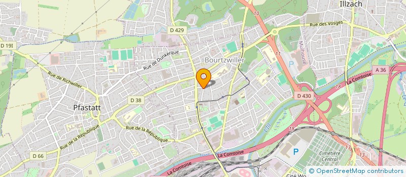 localisation de l'entreprise LV ELEC  TRAUBACH-LE-BAS