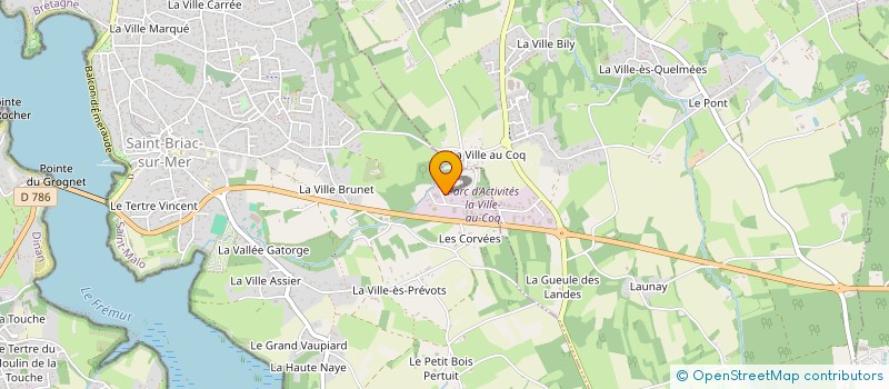 localisation de l'entreprise LV EMBALLAGES à SAINT-BRIAC-SUR-MER