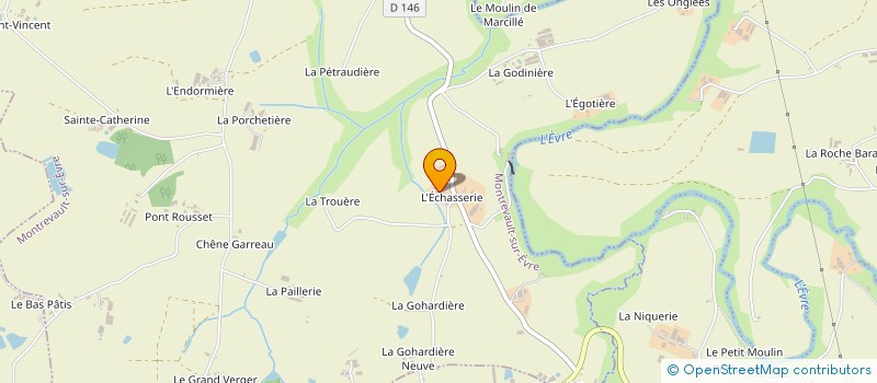 localisation de l'entreprise LV ENERGIE à MONTREVAULT-SUR-EVRE