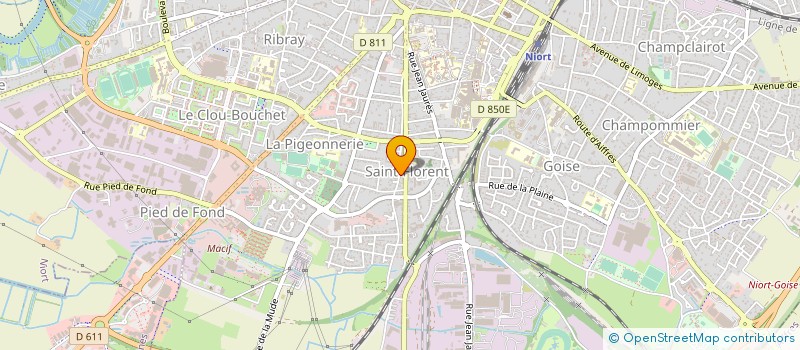 localisation de l'entreprise LV ENTERTAINMENT  NIORT