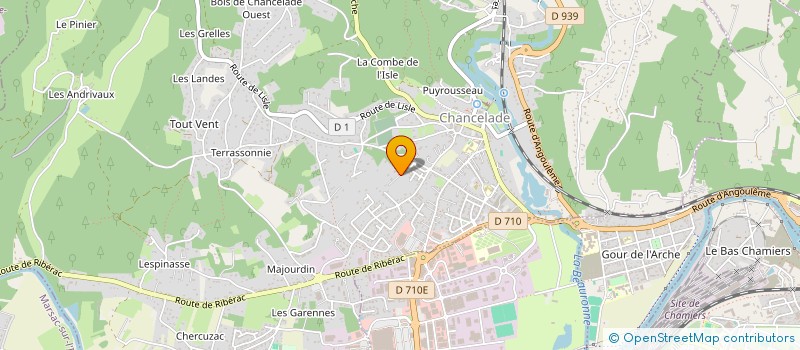 localisation de l'entreprise LV FAMILY  CHANCELADE