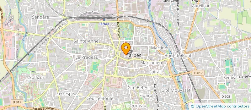 localisation de l'entreprise LV FINANCE  TARBES