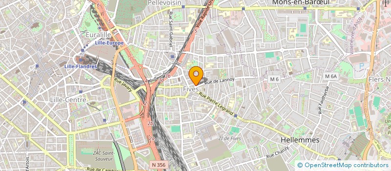 localisation de l'entreprise LV HOLDING à LILLE