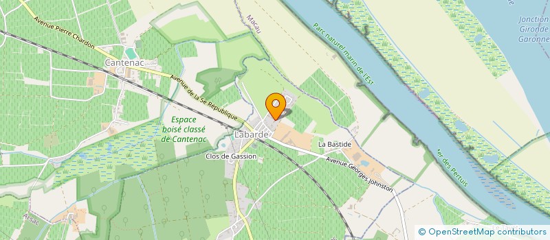 localisation de l'entreprise LV IMMO  LABARDE