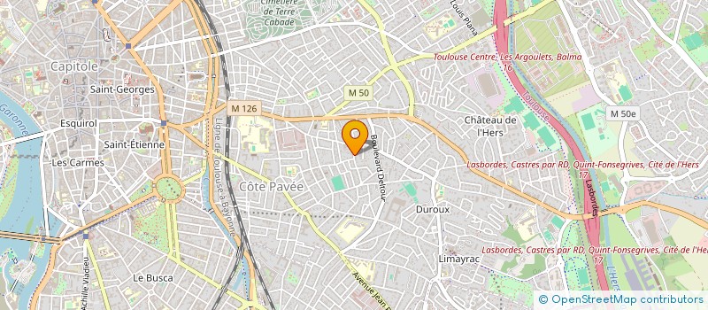 localisation de l'entreprise LV IMMO à TOULOUSE
