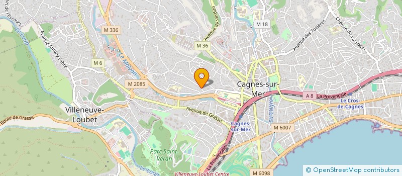 localisation de l'entreprise LV IMMO CAGNES à CAGNES-SUR-MER