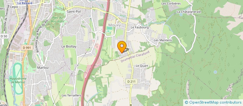 localisation de l'entreprise LV IMMOBILIER  MOUXY