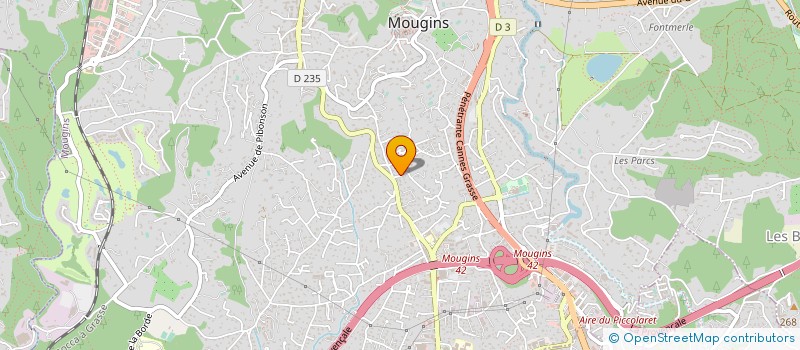 localisation de l'entreprise LV IMMOBILIER à MOUGINS
