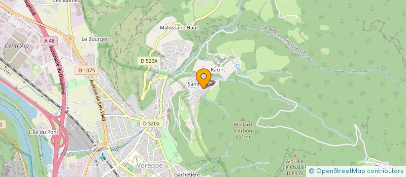 localisation de l'entreprise LV INVEST  VOREPPE