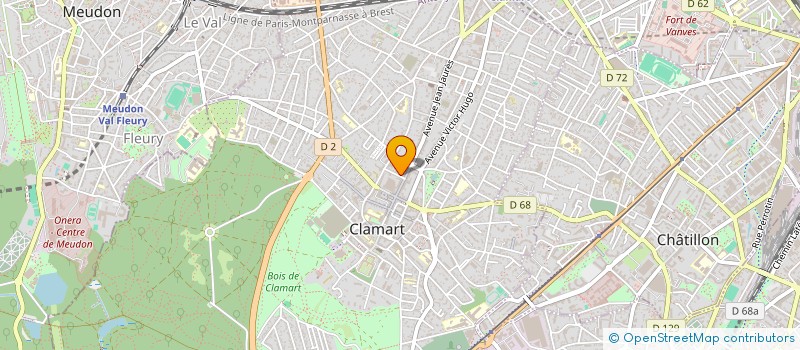 localisation de l'entreprise LV INVEST à CLAMART