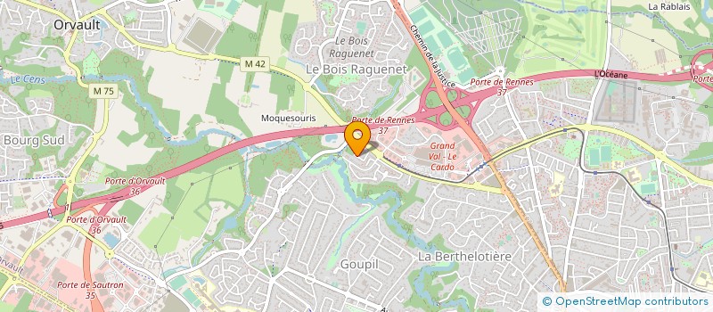 localisation de l'entreprise LV INVESTISSEMENT à ORVAULT