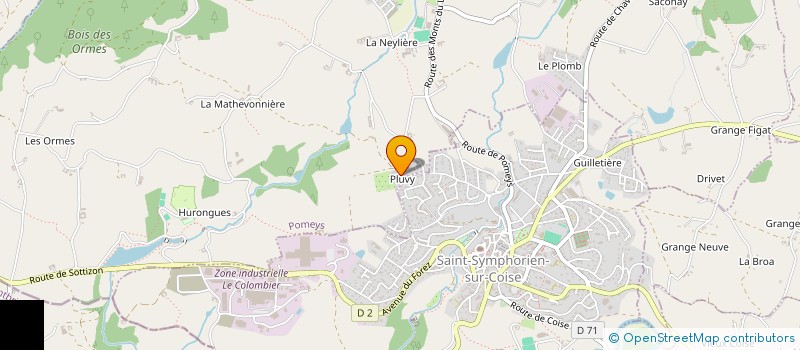 localisation de l'entreprise LV LA CHAUDRONNERIE  POMEYS