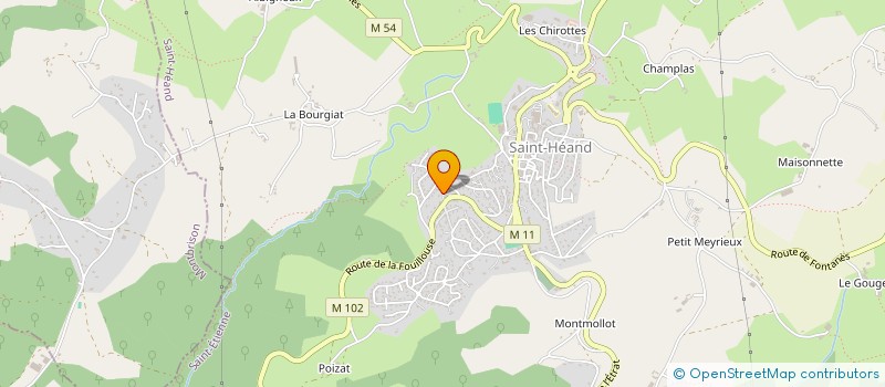 localisation de l'entreprise LV LOISIRS  SAINT-HEAND