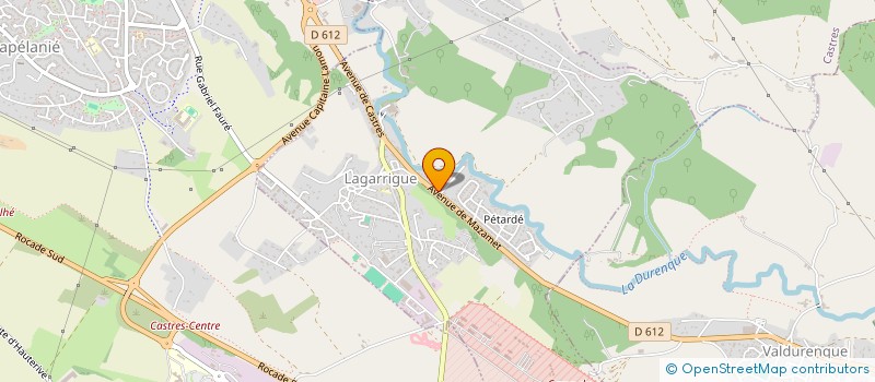 localisation de l'entreprise LV MECA AUTO  VALDURENQUE