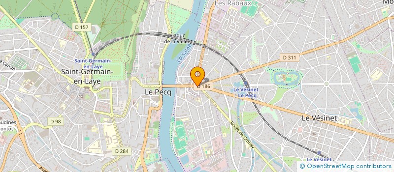 localisation de l'entreprise LV MEDIAS  LE VESINET