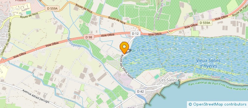 localisation de l'entreprise LV PARTICIPATIONS à HYERES