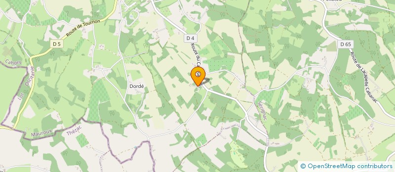 localisation de l'entreprise LV PATRIMOINE  SERIGNAC