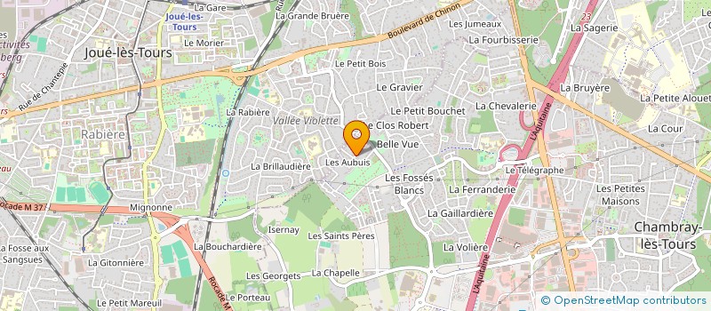 localisation de l'entreprise LV PEINTURE  CHAMBRAY-LES-TOURS