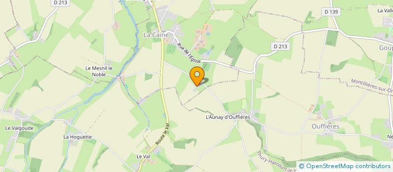 localisation de l'entreprise LV PLOMBERIE CHAUFFAGE  LA CAINE